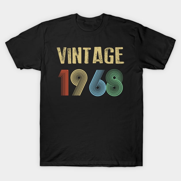 Vintage 1968 BIRTHDAY T-Shirt by Dirty Custard Designs 